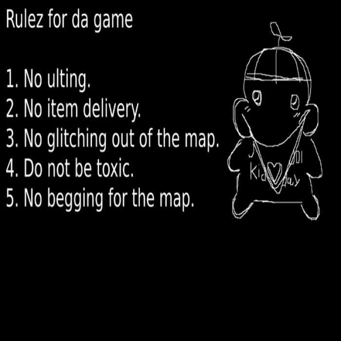 Forsaken rules Roblox decal