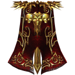 Royal Gold Skeleton Warrior Sword Cape