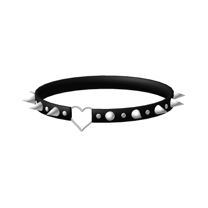 Black Heart Collar with Spikes 1.0