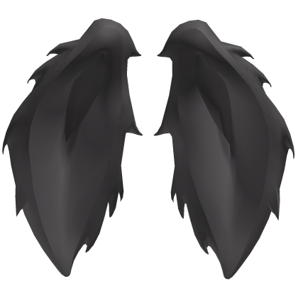Fluffy Chubby Long Bunny Ears Back | Dark Grey Roblox item