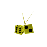 Golden Dice Necklace
