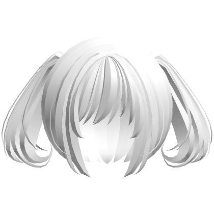 moe swirl kawaii soft ponytails white
