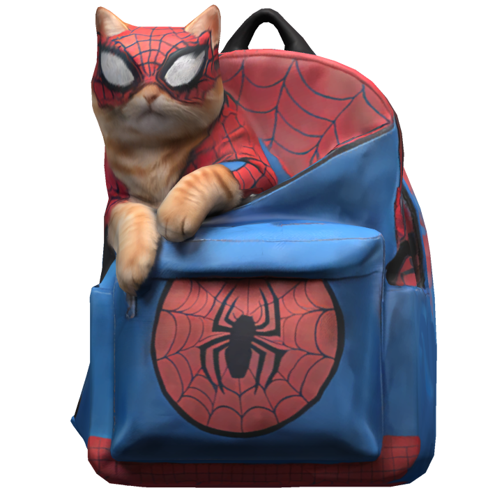Spiderman Backpack w/ Spider Cat