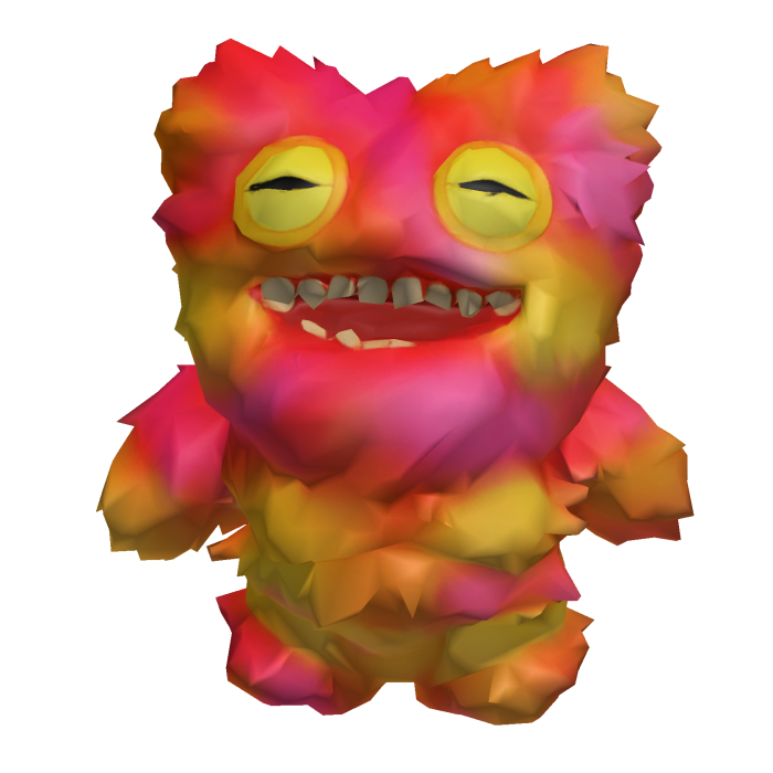 Fuggler Vacay Vibes Mr Buttons Pink Plushie 