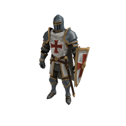 Crusader Knight With Shield
