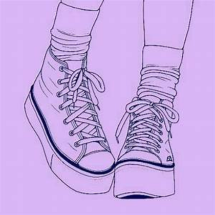 Aesthetic Shoes W/Purple Background Decal Roblox decal