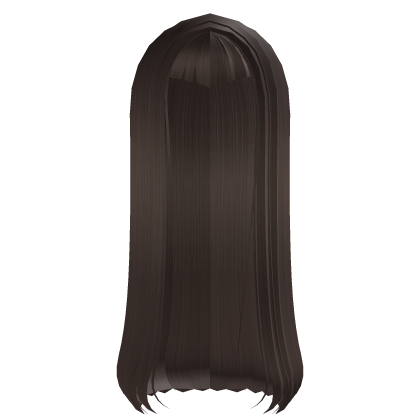 † long gothic hair v bangs brown Roblox item