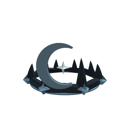 Obsidian Eclipse Moon Crown Roblox item