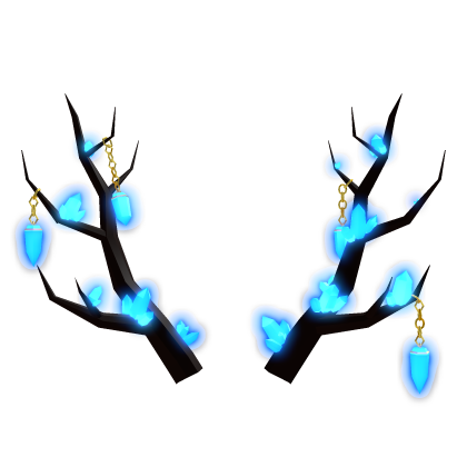 Glowing Amethyst Antlers (Blue) Roblox item