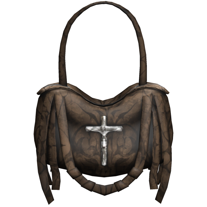 Brown Grunge Emo Strapped Handbag 3.0