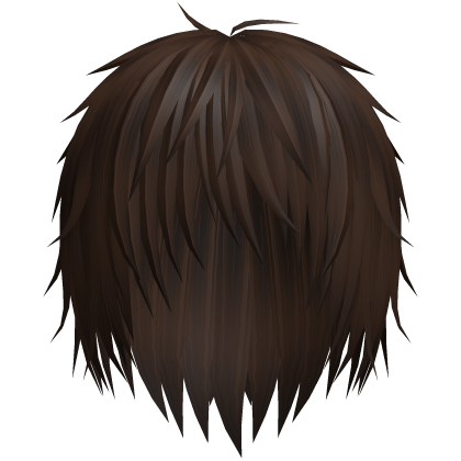 vkei emo boy anime wispy hair (brown) Roblox item