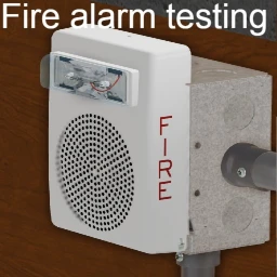 Fire alarm testing icon