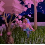 The pink butterfly fan group