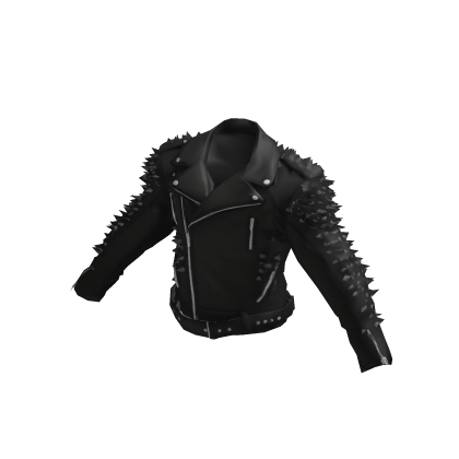 Black Spiked Leather Jacket