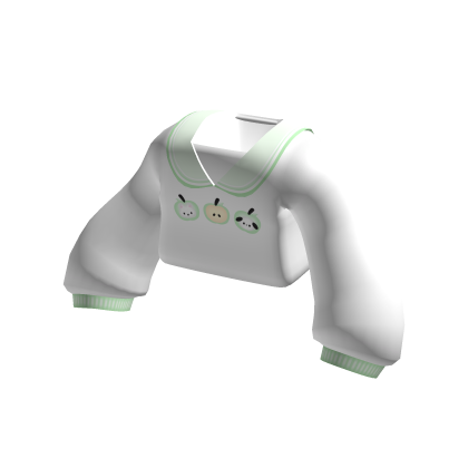 Cute Collared Apple Igari Sweater Green thumbnail