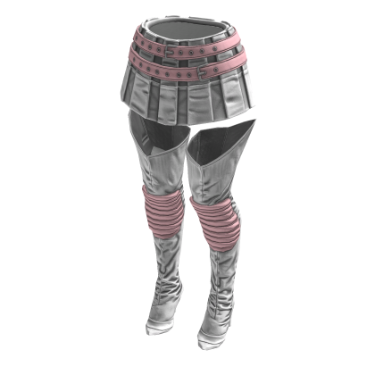 Fashionista Boot Chic Skirt (White Pink)