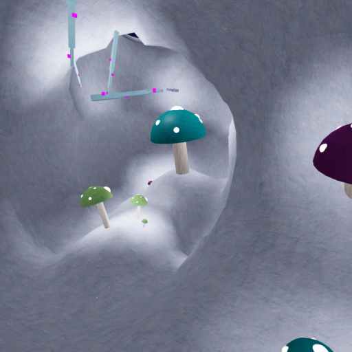 glowy mushroom cavern