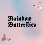 Aesthetic Rainbow Butterflies