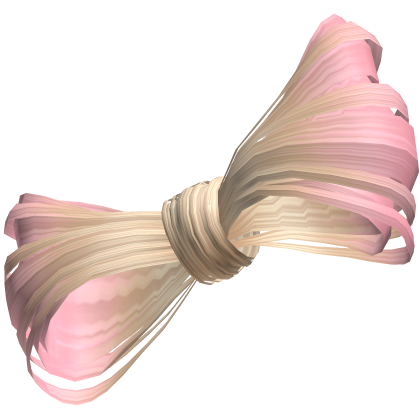 Blonde and Pink Hair Bow Roblox item