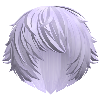 messy light purple vampire emo anime hair w tufts