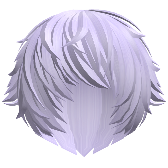 messy light purple vampire emo anime hair w tufts