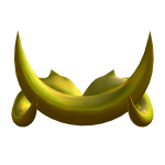 Gold large demonic horns