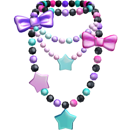 Harajuku Pastel Goth Kandi Necklace | Roblox Item - Rolimon's