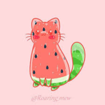 Watermelon Kawaii cat