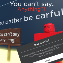 Roblox but you can't say ANYTHING?!