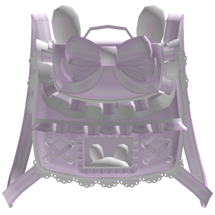 ♡ 1.0 dearest ruffled bunny backpack in purple