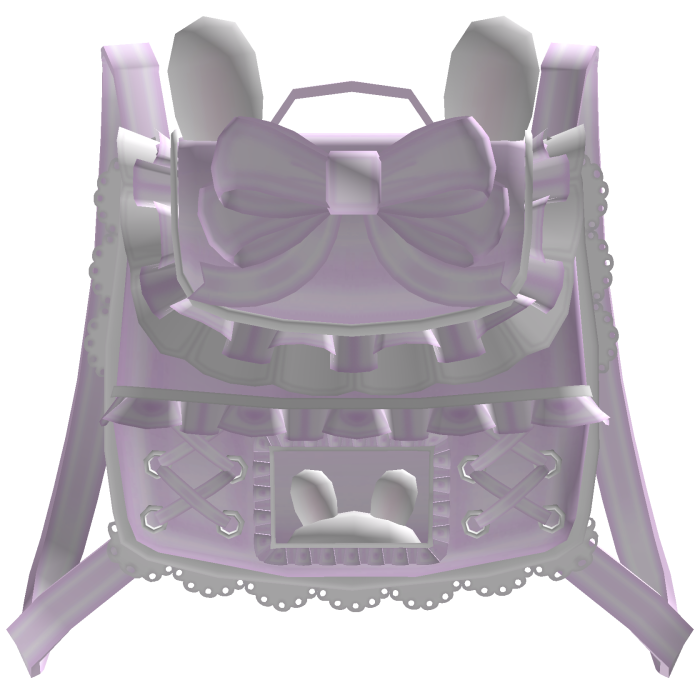 ♡ 1.0 dearest ruffled bunny backpack in purple