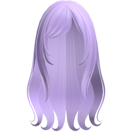purple wispy wavy gothic moe long layered hair