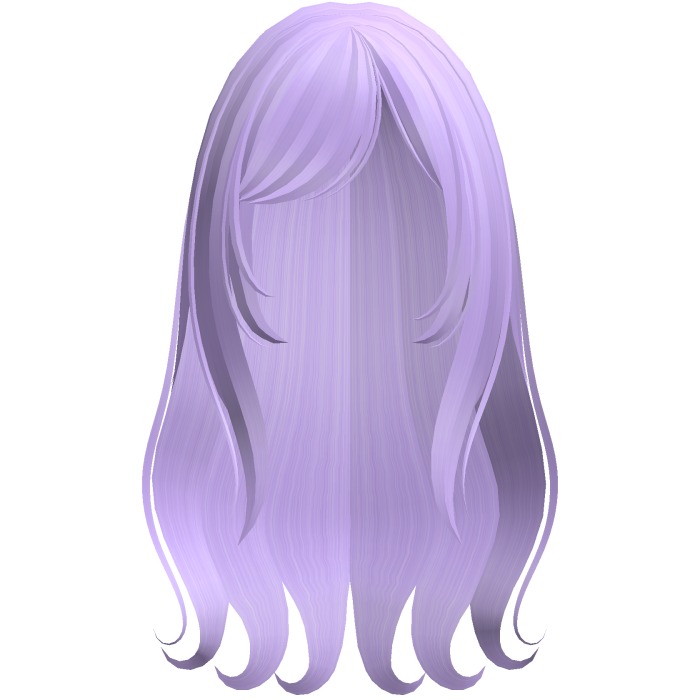 purple wispy wavy gothic moe long layered hair
