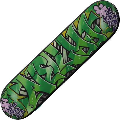 Graffiti Skateboard Deck (Green)