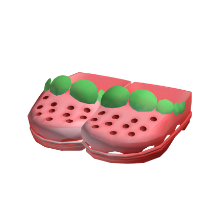 red fitted strawberry shoes ♡ cute core