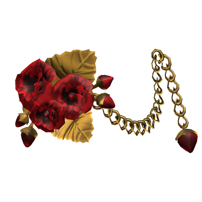3.0 Pink & Gold Metal Rose Flower Waist Chain