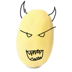 Peeled potato