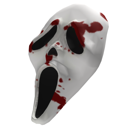 Screaming Ghostface Mask with Paint RIGHT Roblox item