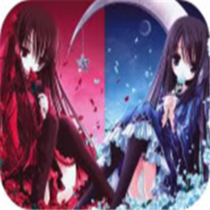 Anime twin girls Roblox decal