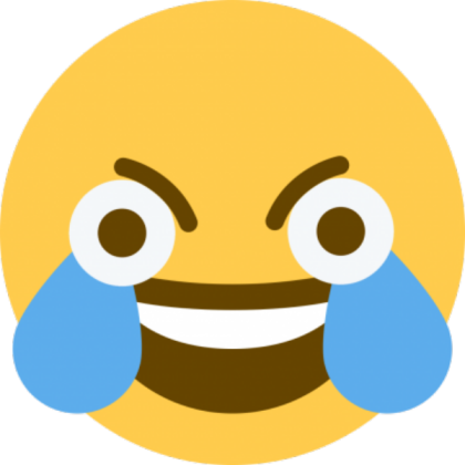 Open eye crying laughing emoji Roblox decal