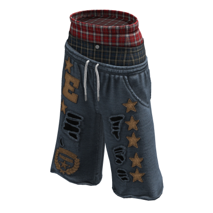 All Star Layered Shorts ⭐ (Sky Blue)