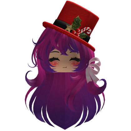 Beautiful Christmas hat hairstyle bow (Pink)