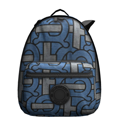 Monogram Burberry Backpack Blue 3.0