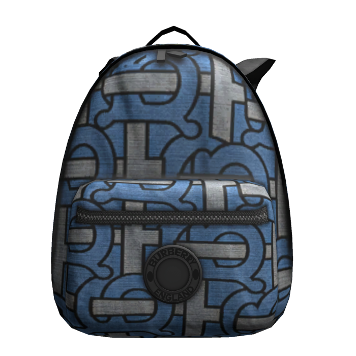Monogram Burberry Backpack Blue 3.0