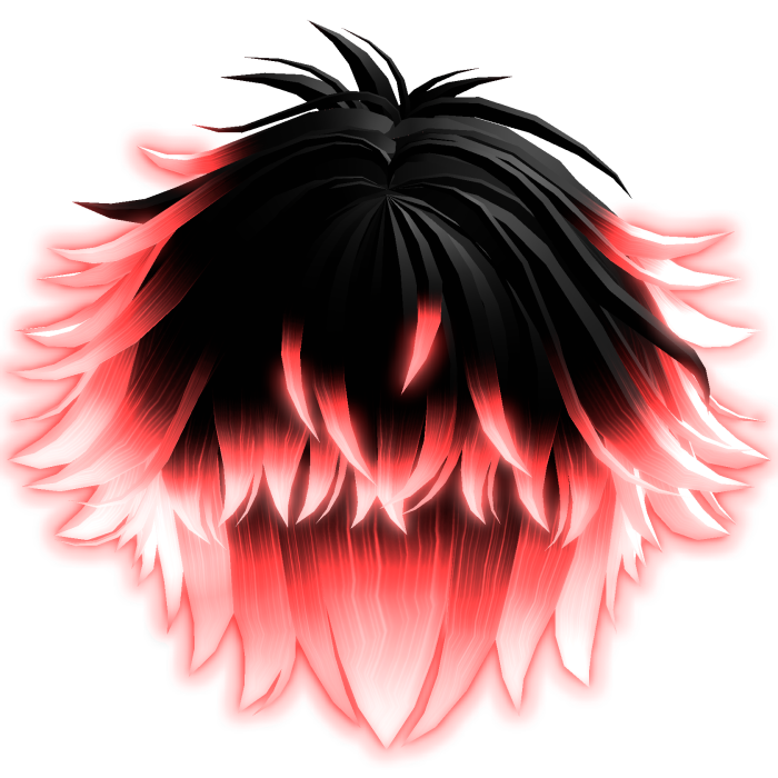 Emissive Black to Red Anime Hair