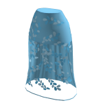 ♾️ Baby blue transparent floral skirt
