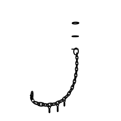 Black Vkei Chain Face Piercing (Miyamura)