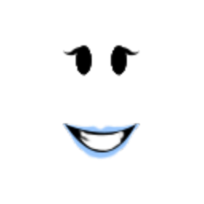 Cute blue smiling girl Roblox decal