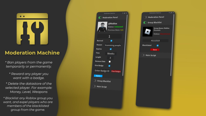 Moderation Machine - Ban System preview 1