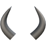 Silver Devil Horns